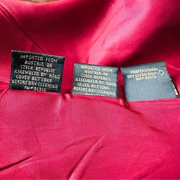 Vintage Lily & Taylor New York & Paris Women’s Sz 14 Pink Trench Coat - Picture 15 of 16